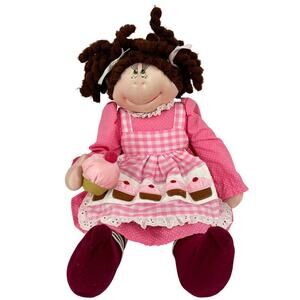 Dakin Squeeky Cheeks Doll Cupcake Sweety Cloth Anne Klocko 1984 Vintage 22 Inch